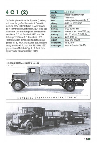 Typenkompass Henschel Lastwagen 1925-1974 Voorkant