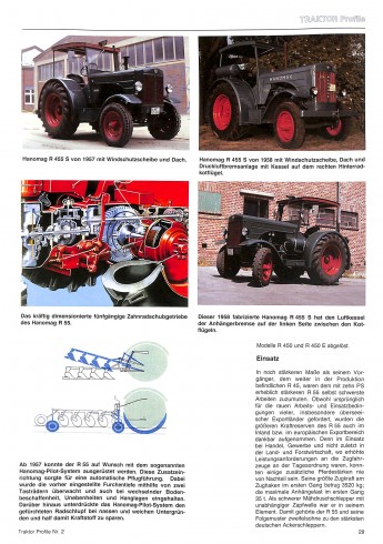 Traktor Profile nr 2 Hanomag 1950-1971