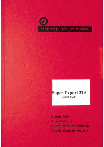 P26 - Werkstatt Ersatzteilliste Porsche-Diesel Super Export 329