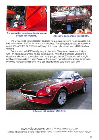 Datsun 240Z  All models 1969 to 1973