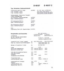 D33 - Technische Daten für Deutz-Fahr Traktoren